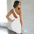 Sexy One Shoulder Backless Bodycon Beach Dress for Women